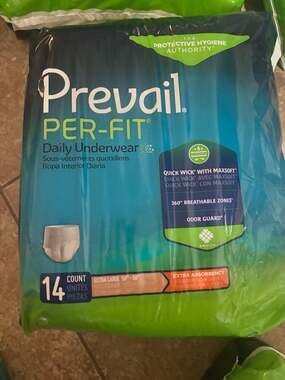Prevail Per-Fit Daily Underwear Extra Large 14 Count